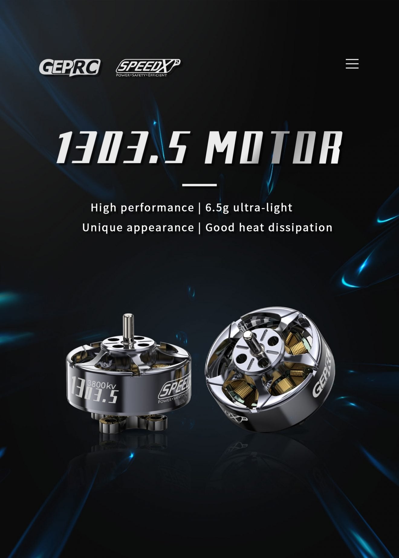 GEPRC SPEEDX2 1303.5 3800KV/5500KV Motor