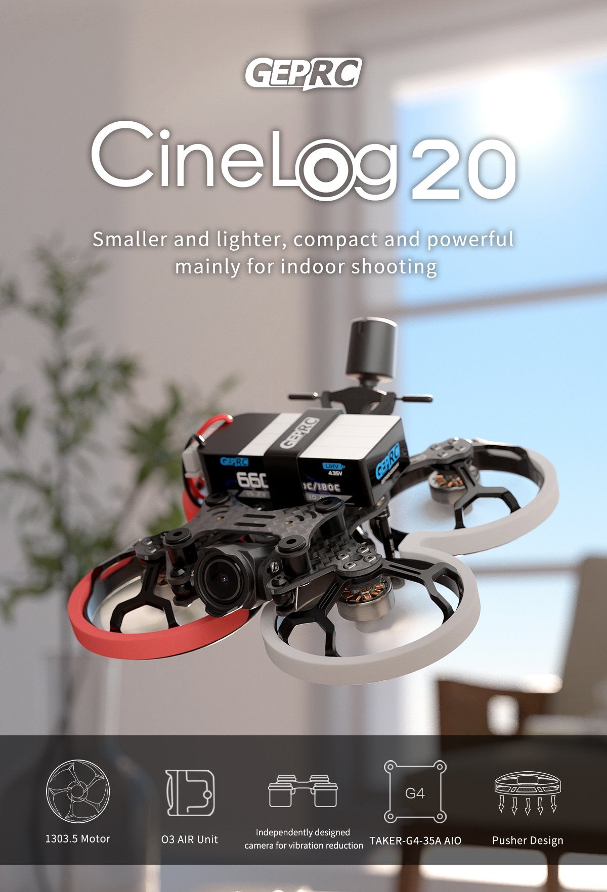 GEPRC CineLog20 Analog FPV Drone