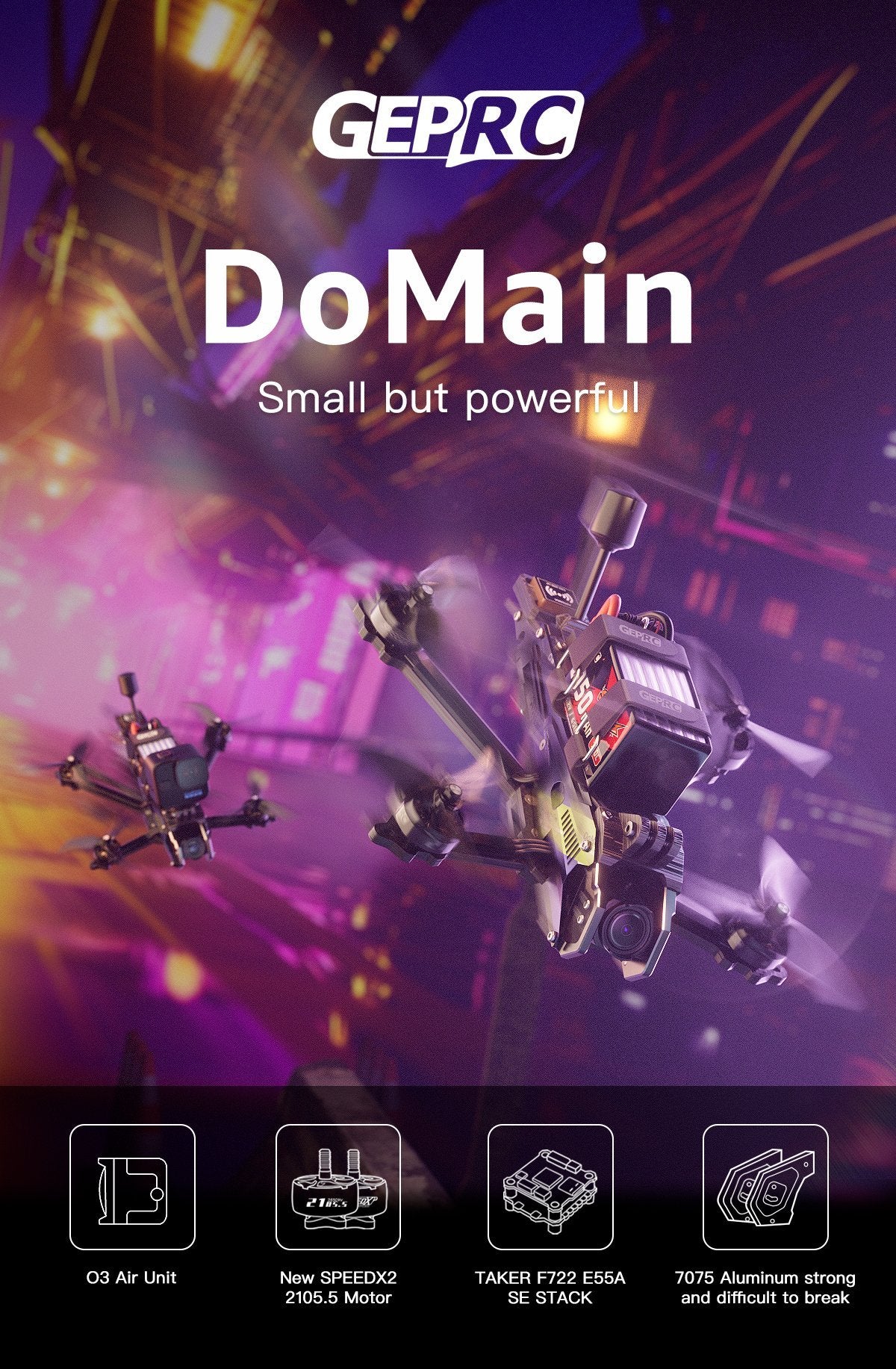 GEPRC DoMain4.2 Analog Freestyle FPV Drone