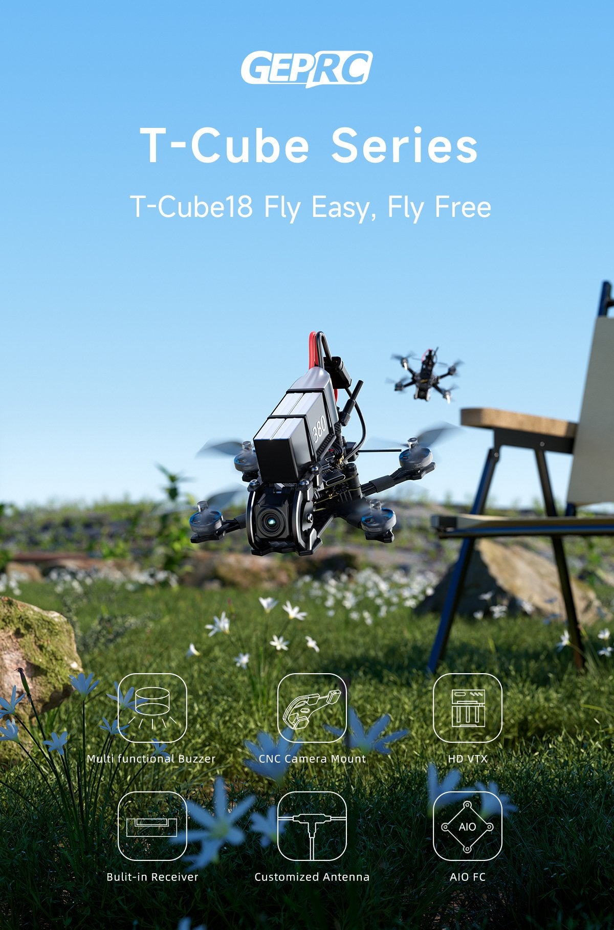 GEPRC T-Cube18 HD O4 Quadcopter