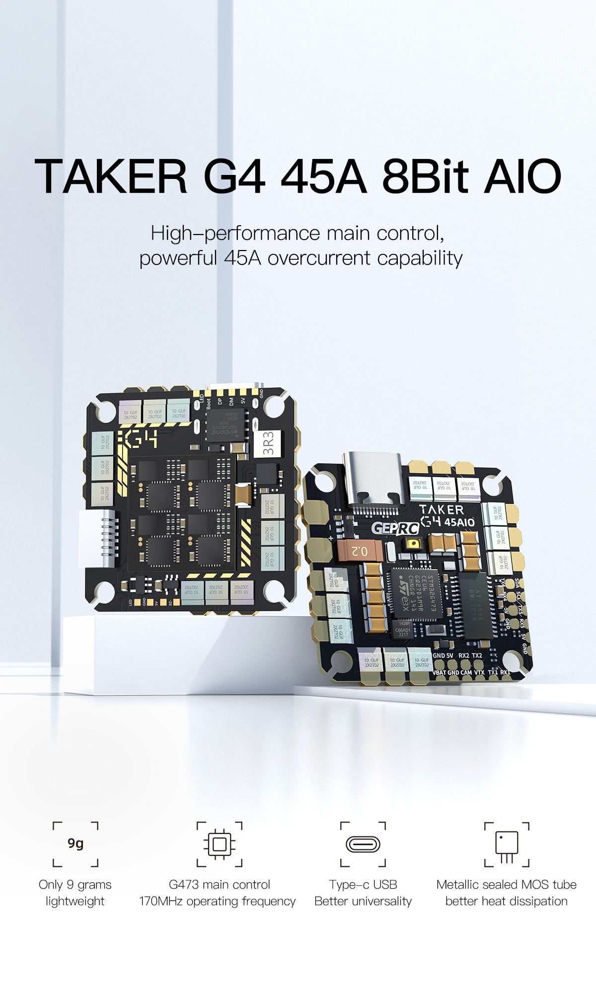 GEPRC TAKER G4 45A 8Bit AIO