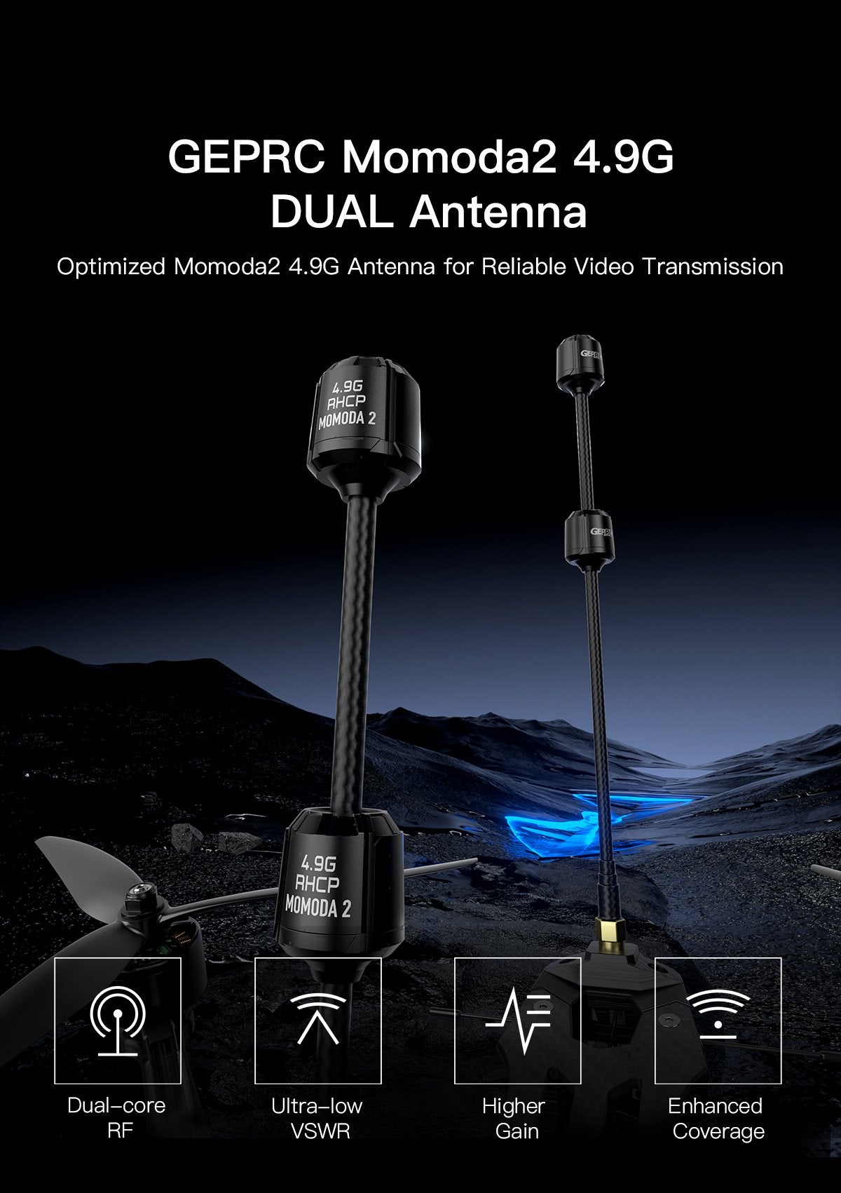 GEPRC Momoda2 4.9G DUAL Antenna