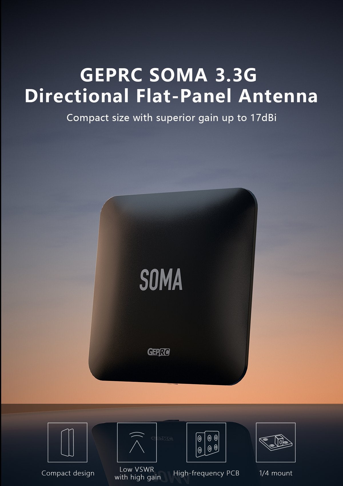 GEPRC SOMA 3.3G Directional Flat-Panel Antenna