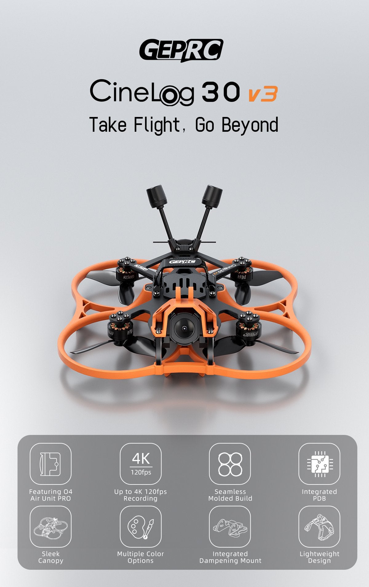 GEPRC Cinelog30 V3 O4 Pro Quadrocopter