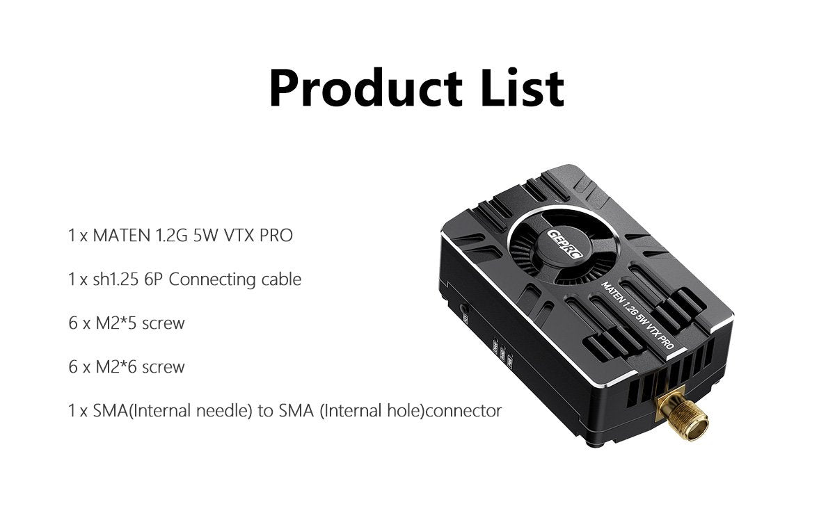 GEPRC MATEN 1.2G 5W VTX PRO