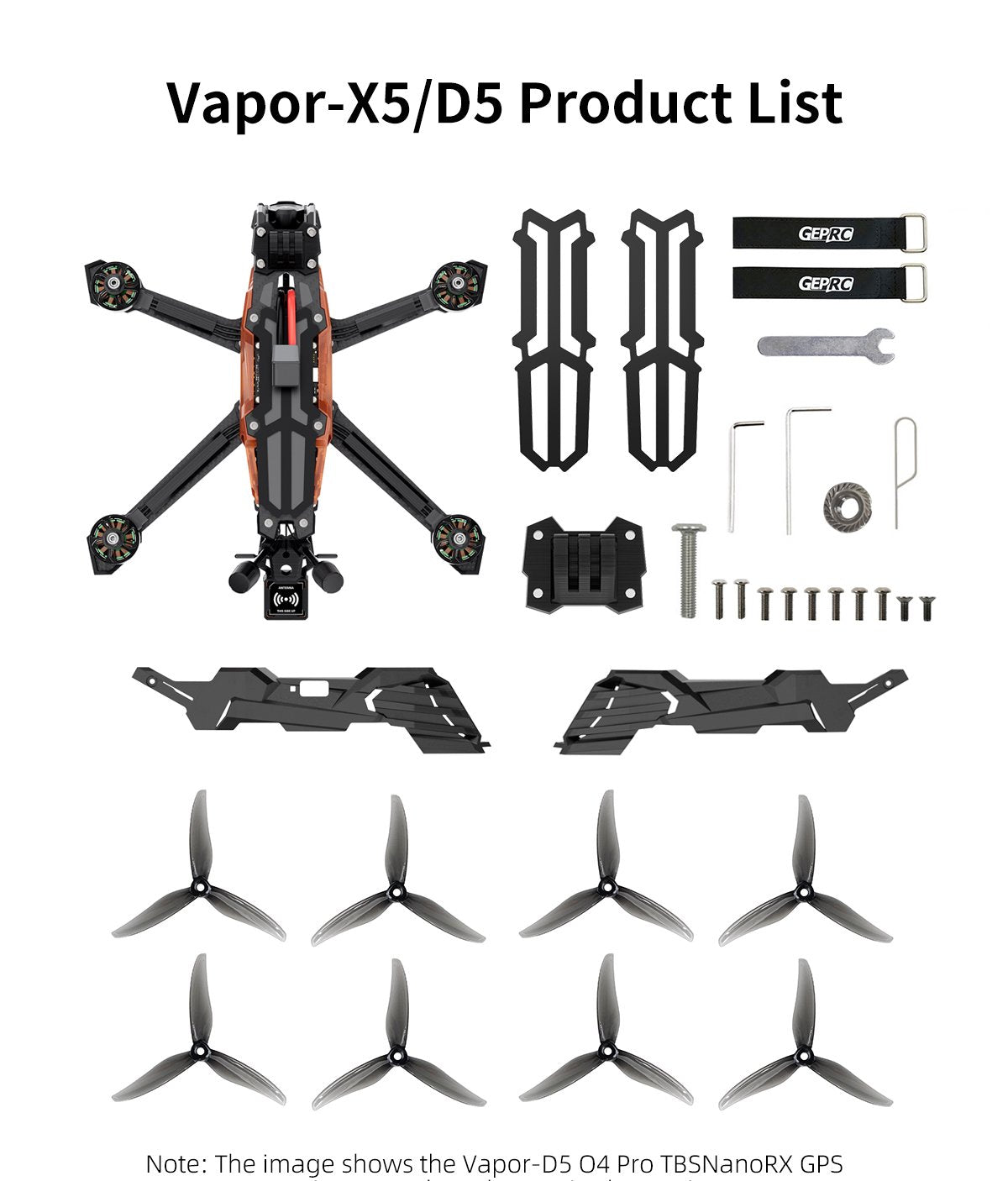 GEPRC Vapor-D5 HD O4 Pro FPV Drone