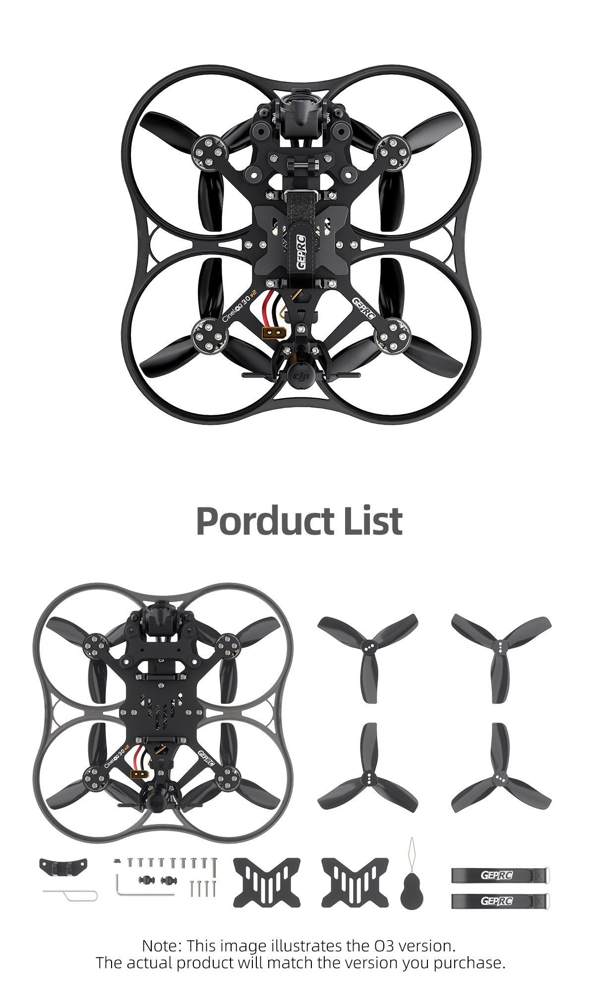 GEPRC Cinelog30 V2 Analog Quadcopter
