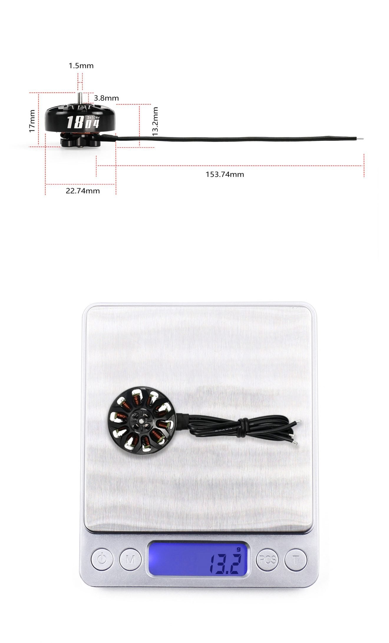 GEPRC SPEEDX2 1804 2450KV/3450KV Motor