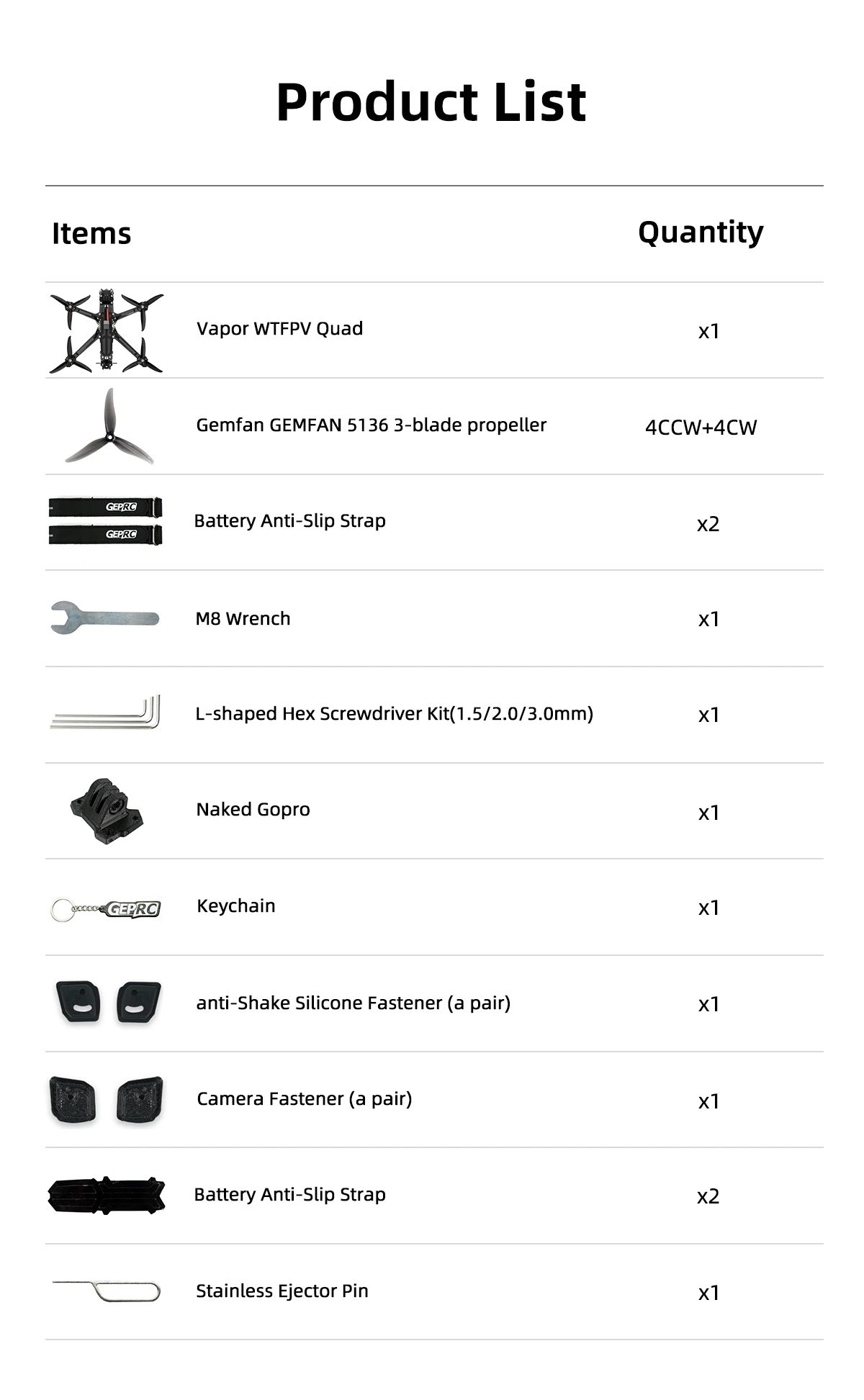 GEPRC Vapor-X5 WTFPV Freestyle FPV Drone