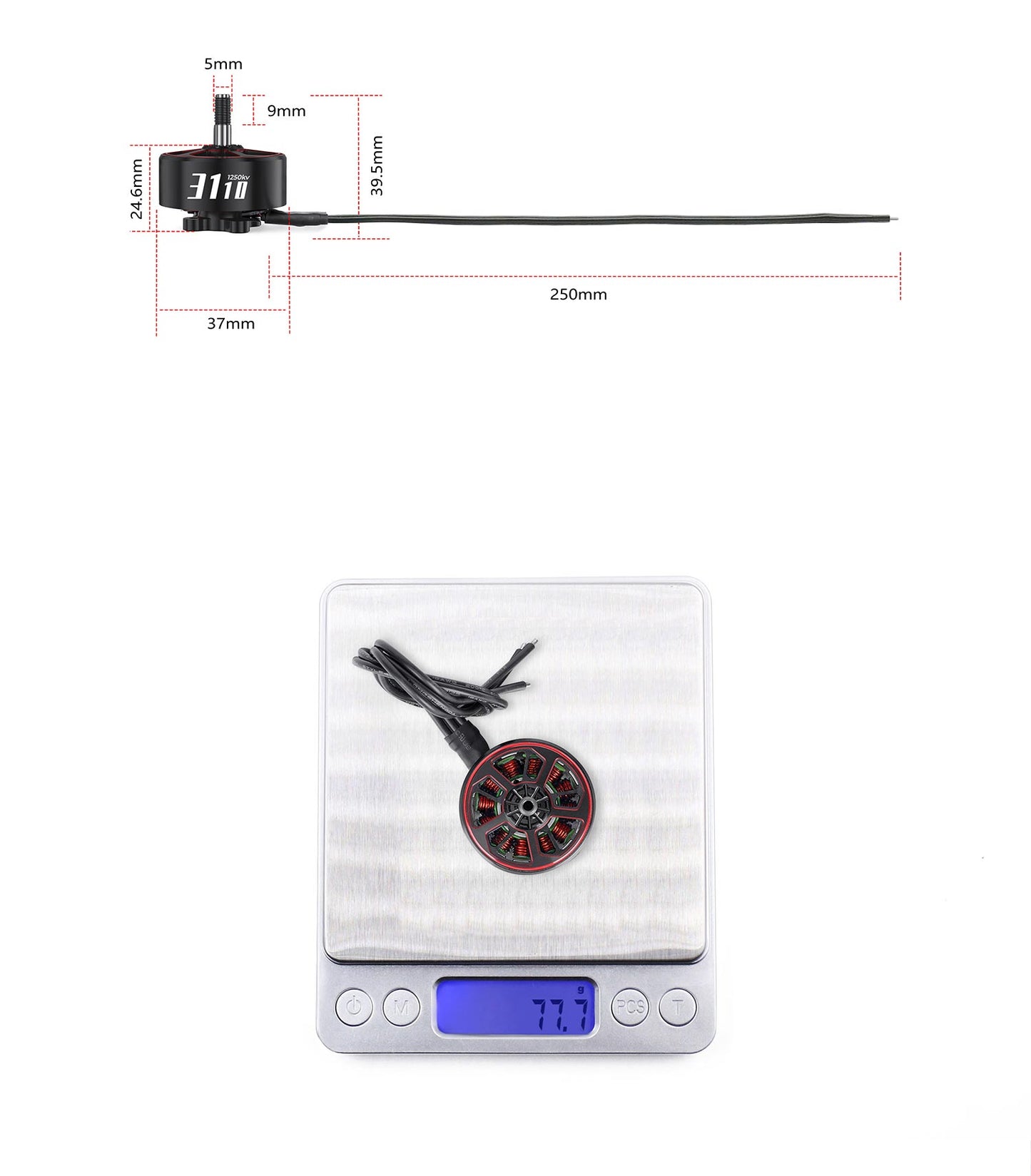 GEPRC SPEEDX2 3110 900KV/1250KV Motor