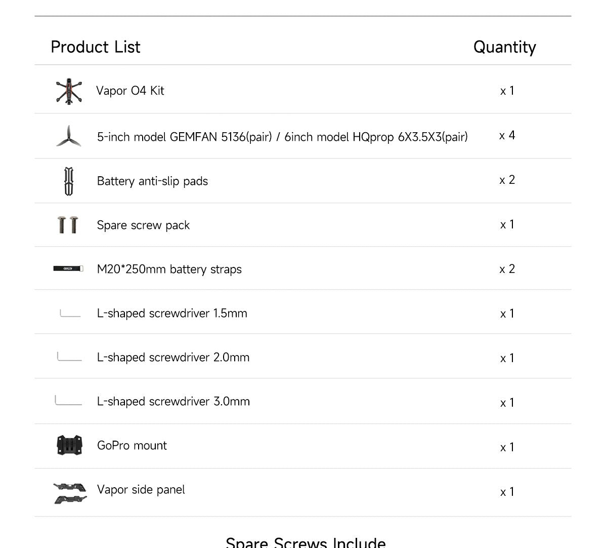 GEPRC Vapor-D6 HD O4 Pro FPV Drone