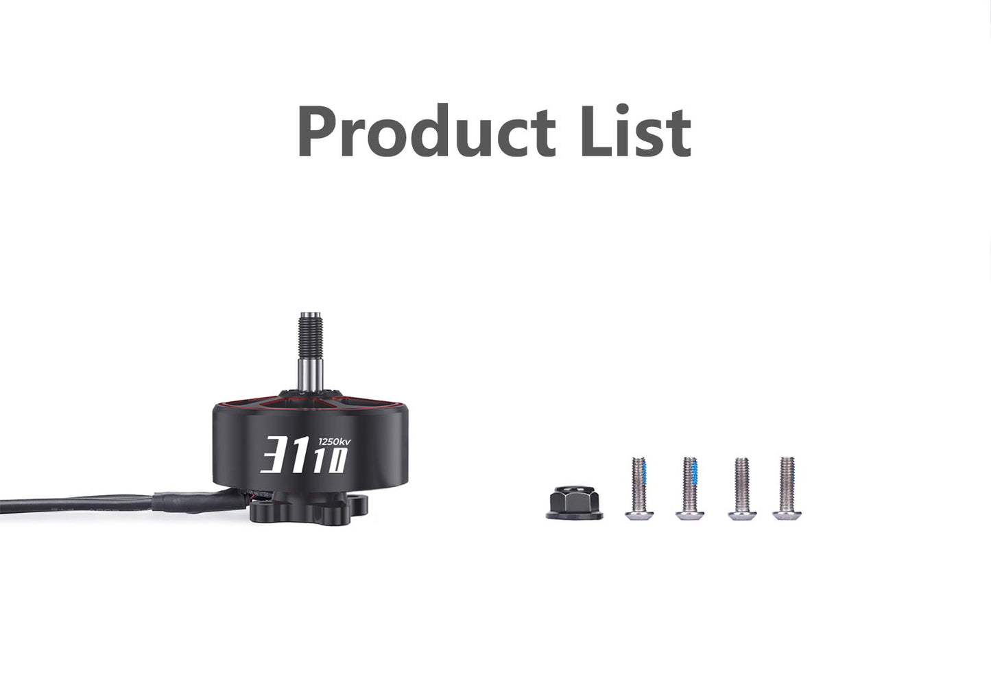 GEPRC SPEEDX2 3110 900KV/1250KV Motor