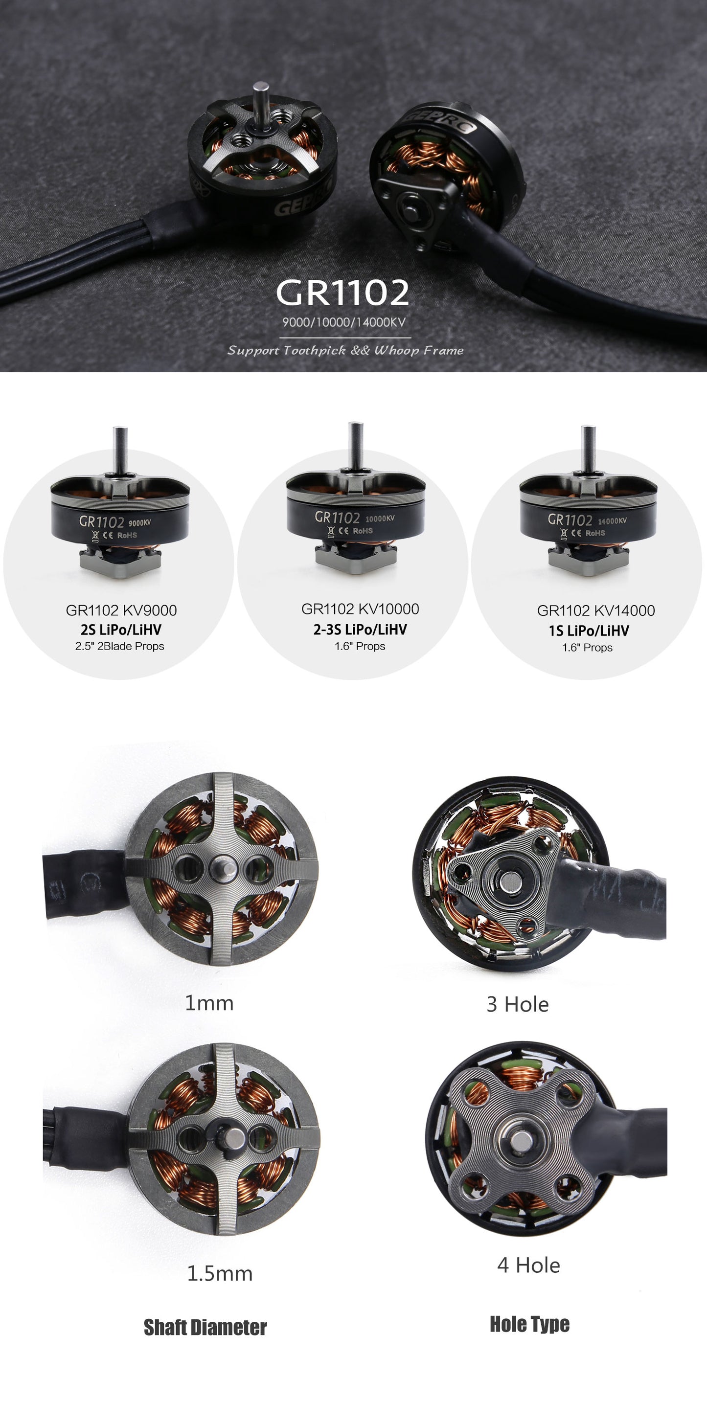 GEPRC GR1102 Motors