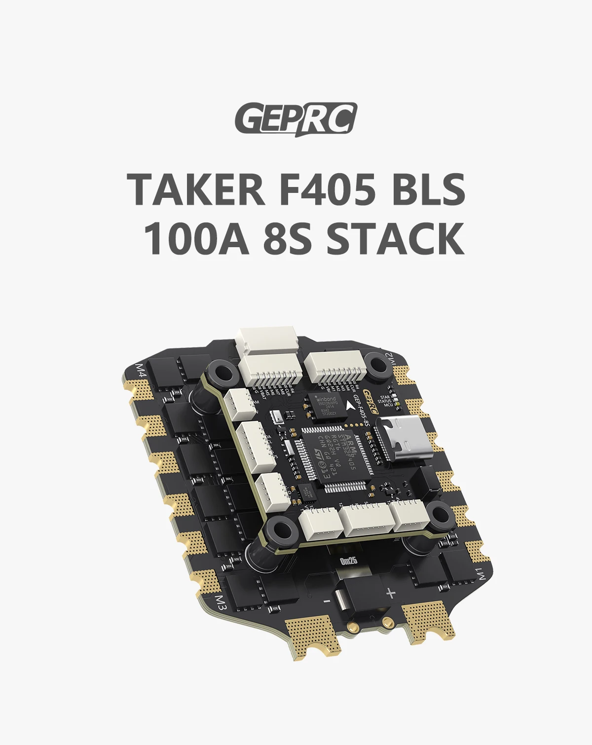 GEPRC TAKER F405 BLS 100A 8S STACK