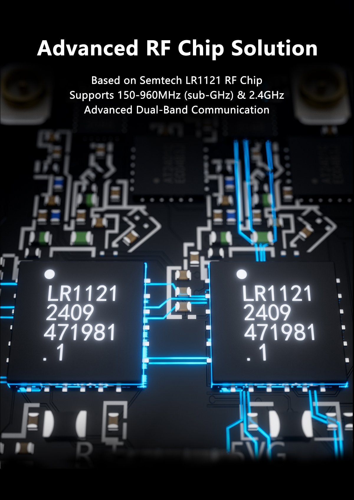 GEPRC ELRS 915M/2.4G Gemini Xrossband Receiver