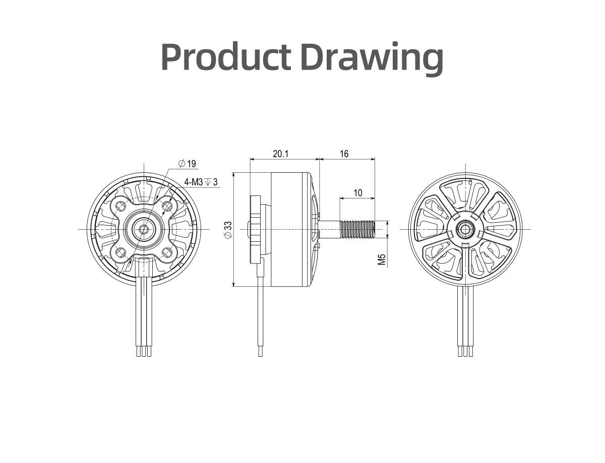 GEPRC EM2807 1350KV Motor
