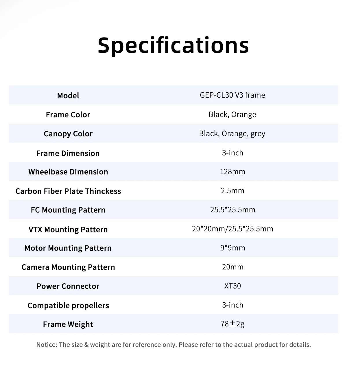 GEP-CL30 V3 Frame