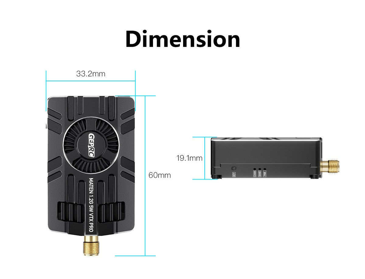 GEPRC MATEN 1.2G 5W VTX PRO