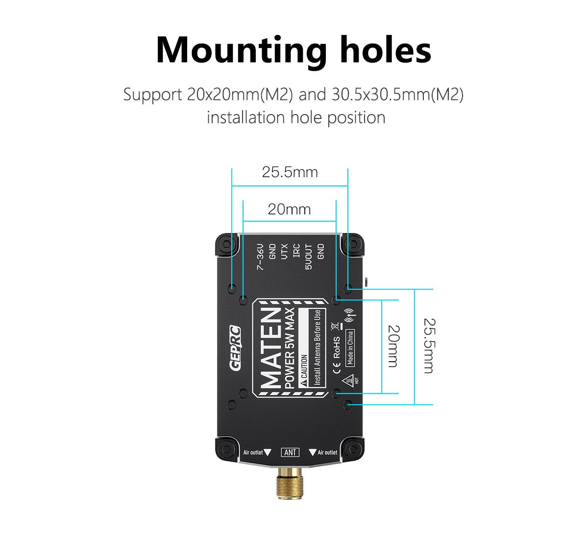 GEPRC MATEN 1.2G 5W VTX PRO
