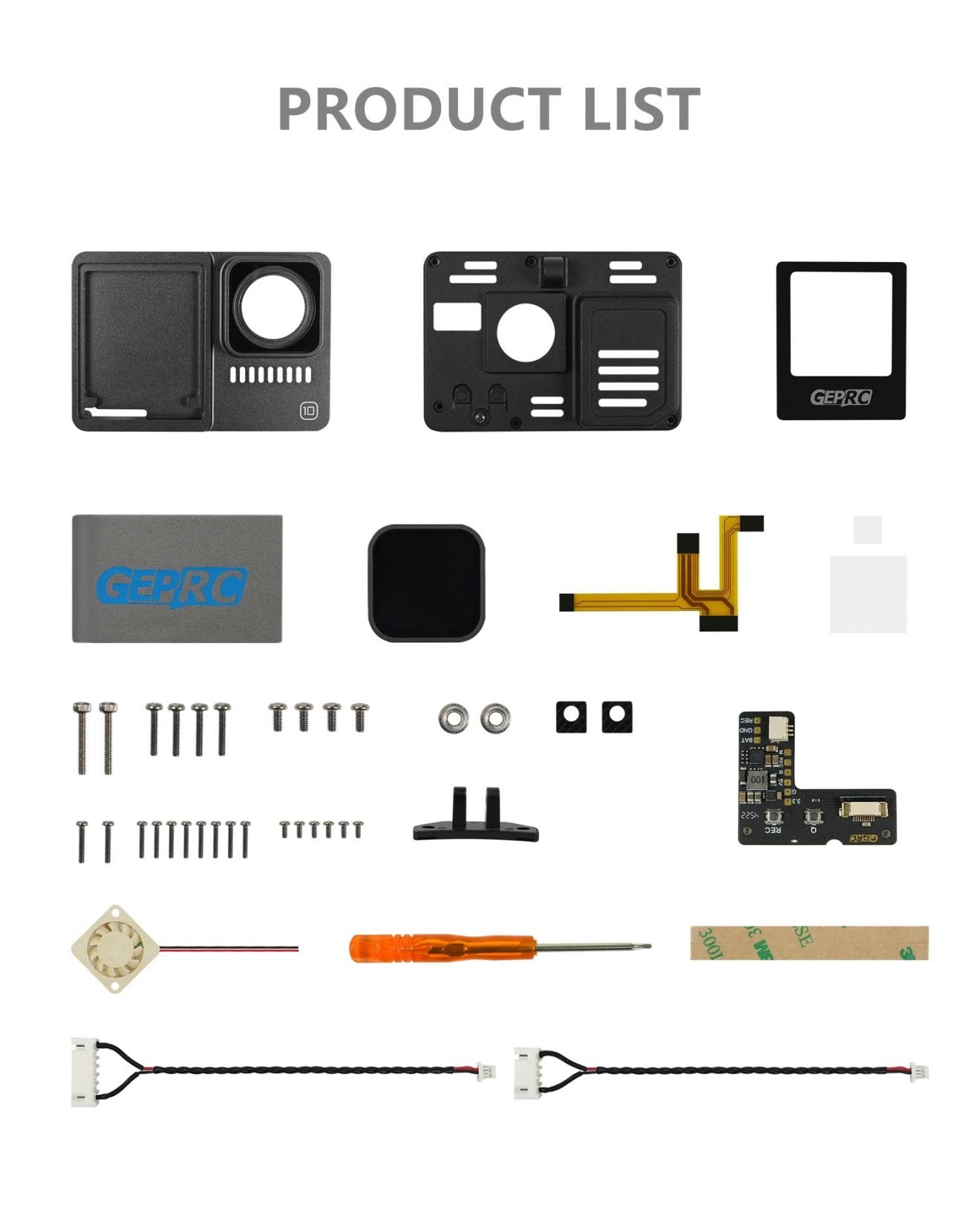GEPRC Naked Camera GP9/GP10/GP11/GP12 Kits