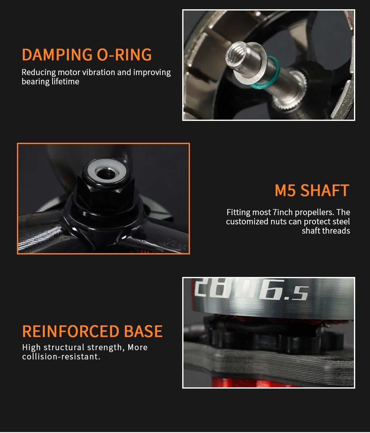 GEPRC SPEEDX2 2806.5 1350KV/1760KV Motor