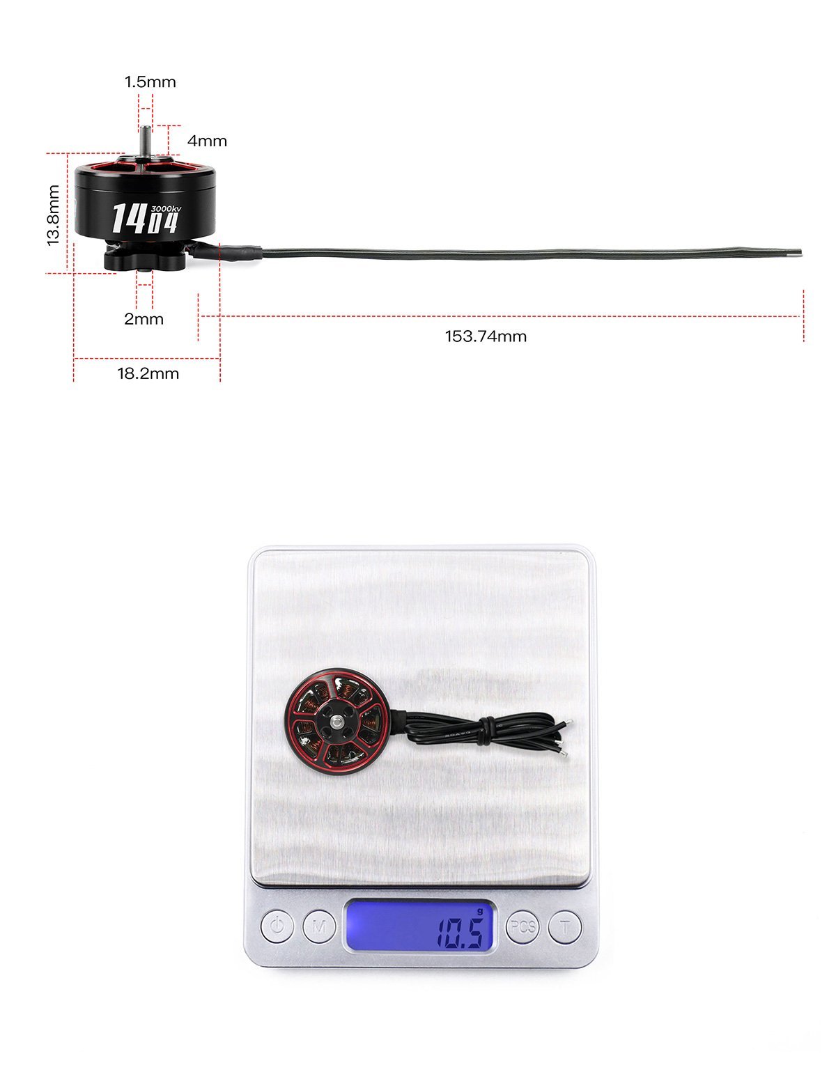 GEPRC SPEEDX2 1404 3000KV/3850KV/4600KV Motor