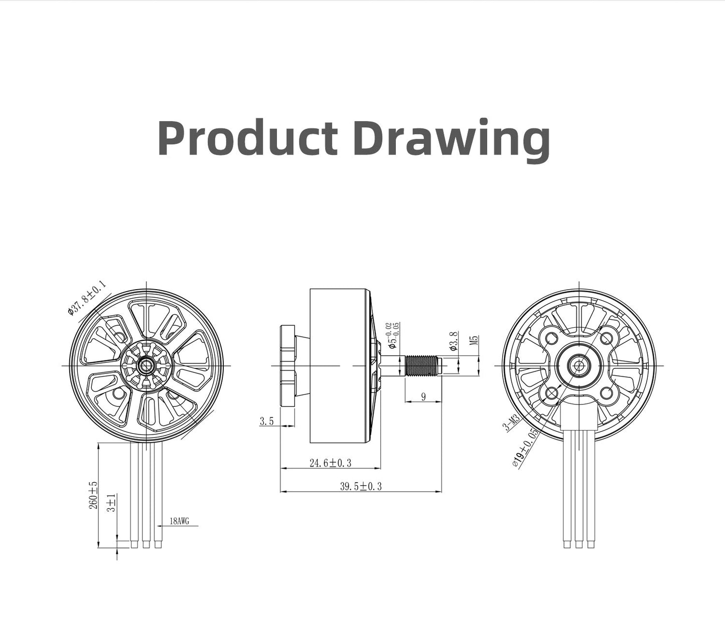 GEPRC SPEEDX2 3110 900KV/1250KV Motor