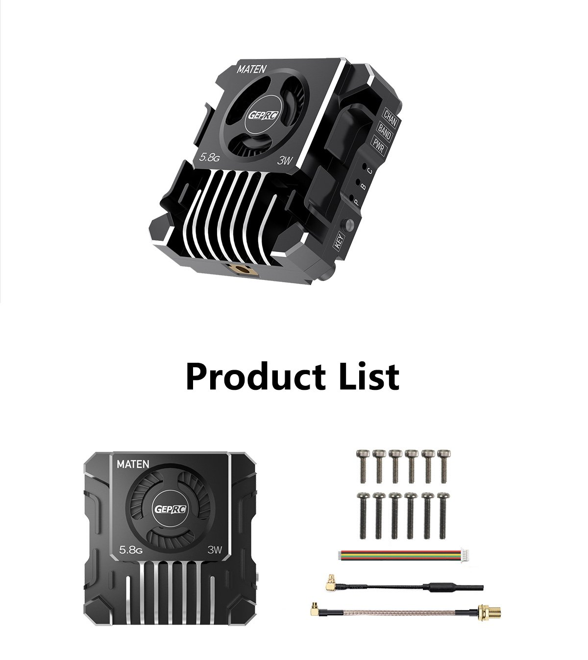 GEPRC MATEN 5.8G 3W VTX PRO