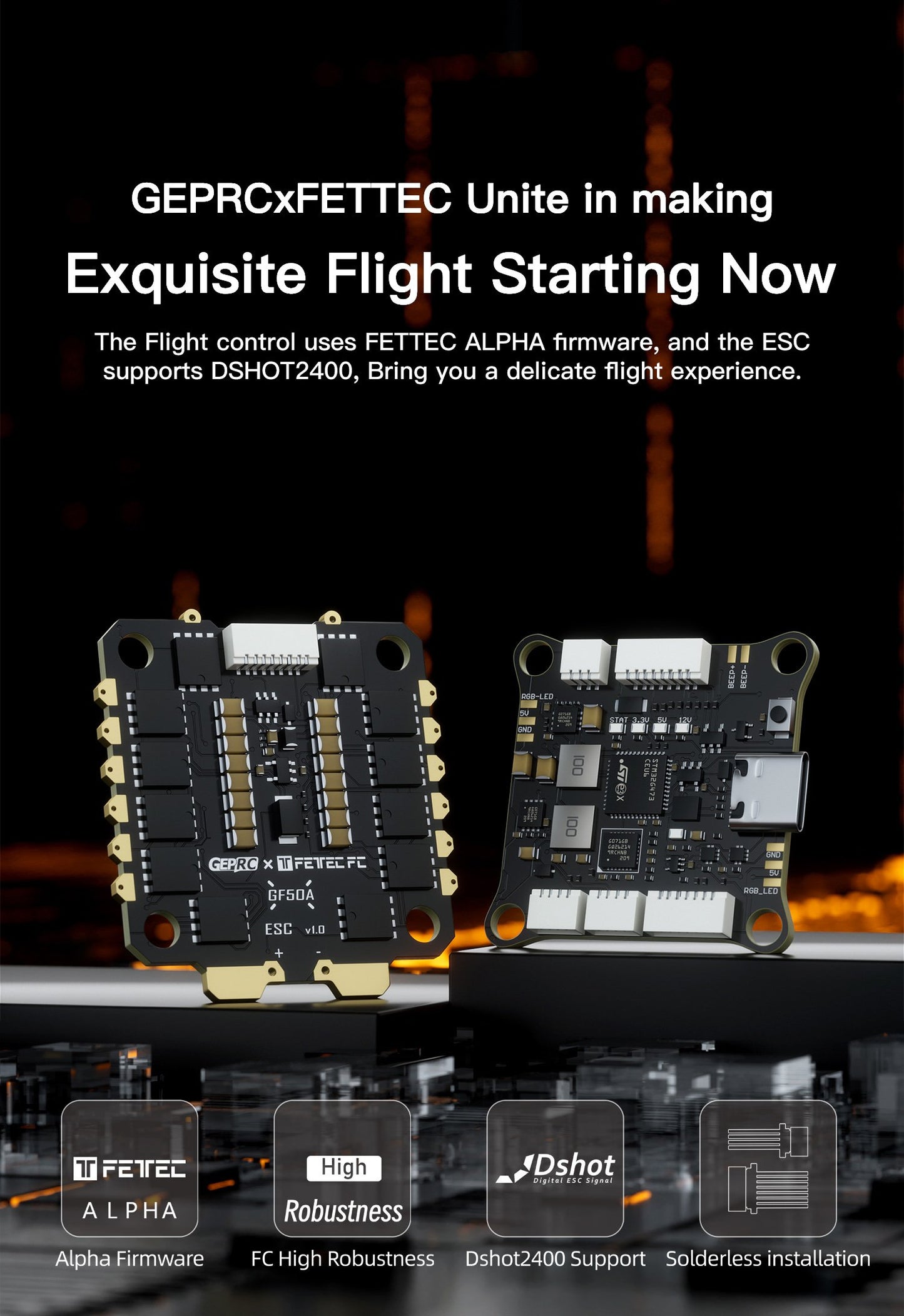 GEPRC Fettec G4 Alpha GF50A STACK