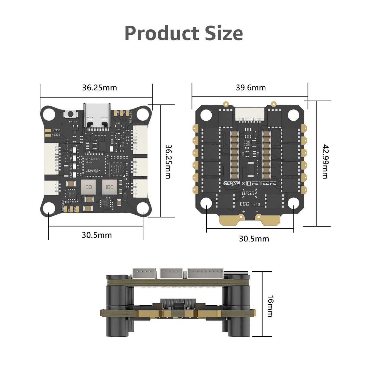 GEPRC Fettec G4 Alpha GF50A STACK