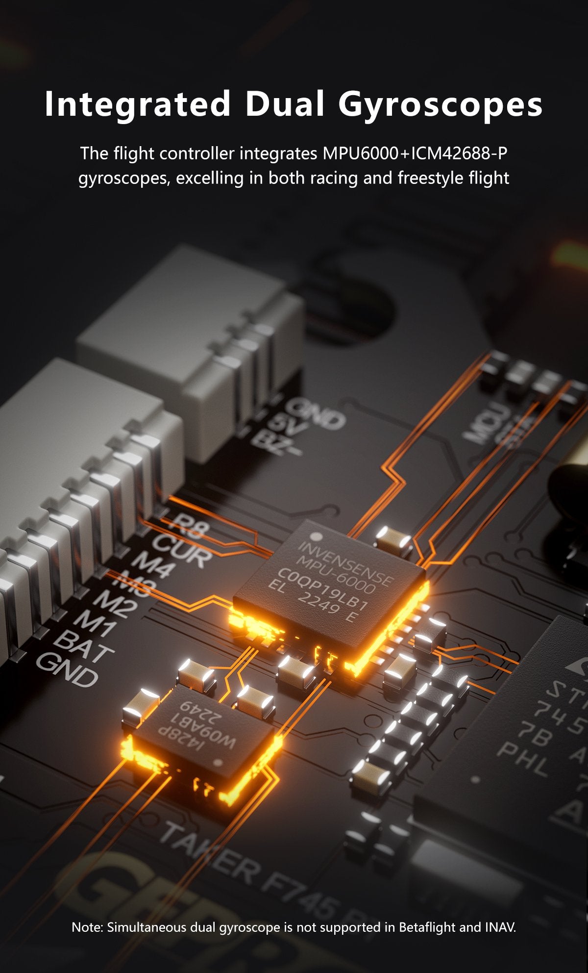 GEPRC TAKER F745 BT 8Bit 60A STACK