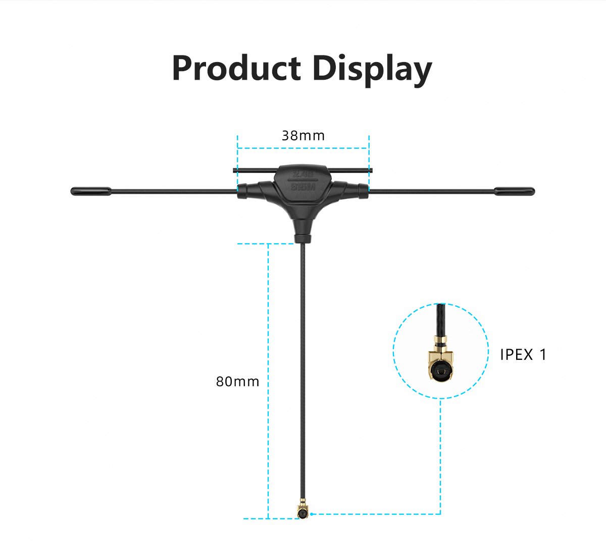 GEPRC 915M/2.4G Dual-Band T Antenna